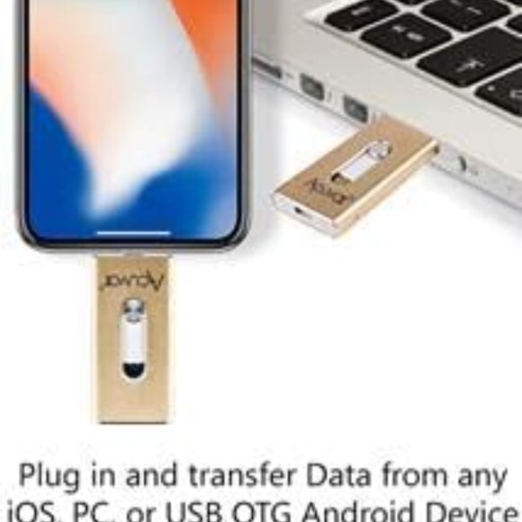 Acuvar 64GB Mobile USB Flash Drive for i-Phone, i-Pad and Most USB Devices - Picture 3 of 8